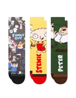FAMILY GUY X STANCE FAMILY VALUES CREW SOCKS SET