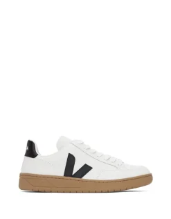 V-12 LEATHER WHITE BLACK DUNE