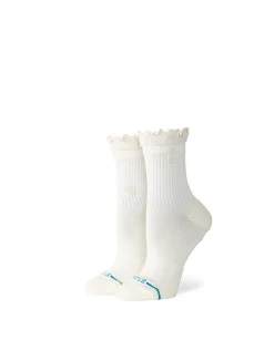 WOMENS RUFFLE QUARTER SOCKS